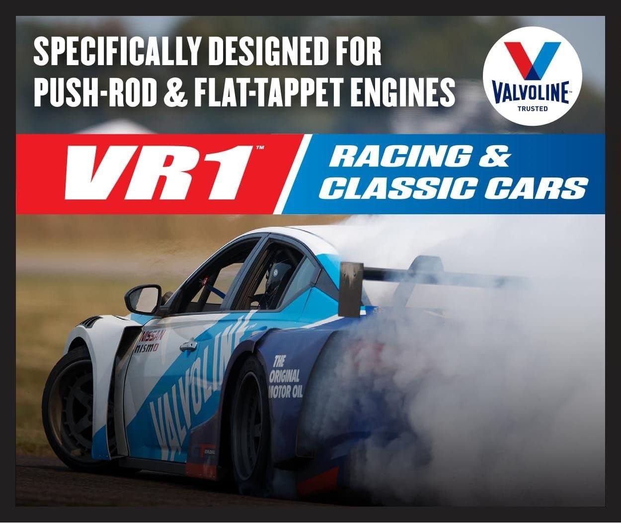 High-Performance VR1 Racing Motor Oil 20W-50 – 5 QT Bottle for Cars & Trucks