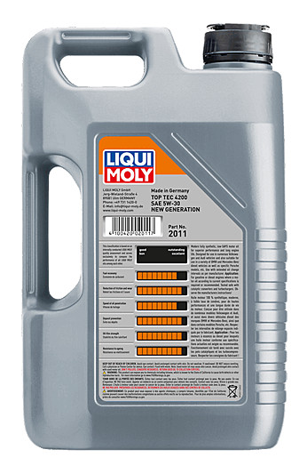 ★ 5L Liqui Moly 5W-30 Top Tec 4200 Synthetic Engine Oil Diesel Audi VW Mercedes