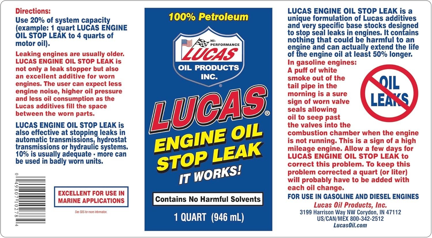 10278 Engine Oil Stop Leak – 1 Quart