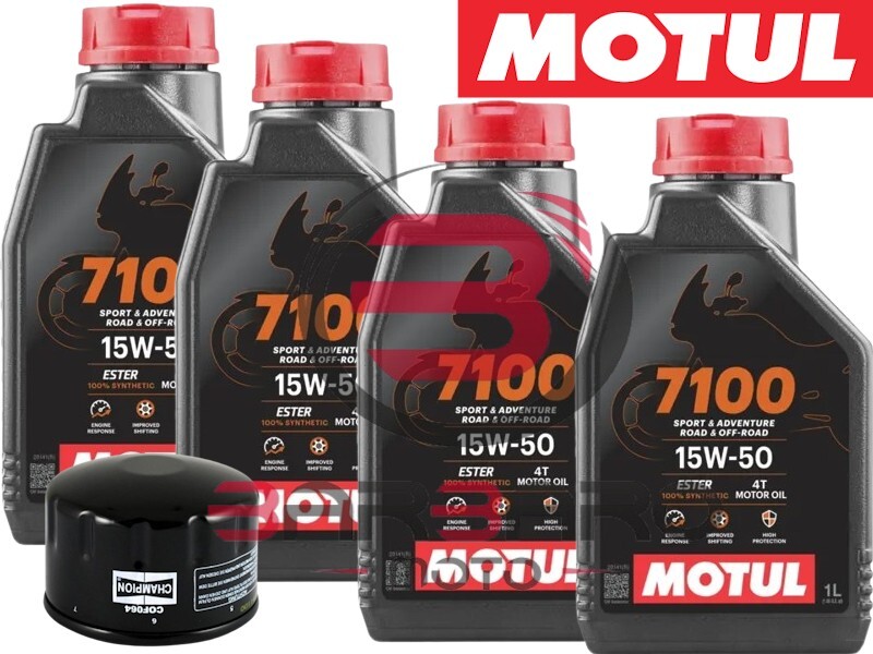Cutting BMW R 1200 GS 2004 2005 2006 2007 4 MOTUL 7100 15W50 + Oil Filter