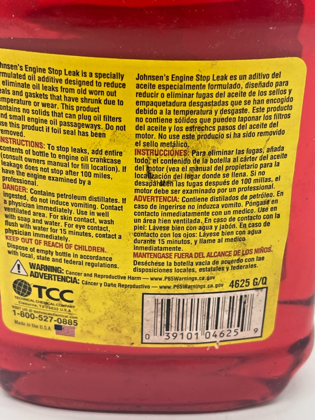 Johnsen’s Engine Oil Stop Leak 4625
