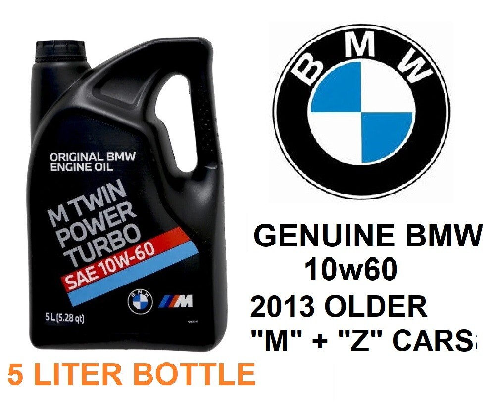 BMW Motor Oil 15DBF7-M TWIN POWER 10w60 83215A2AFD9 5 LITERS FITS M + Z CARS