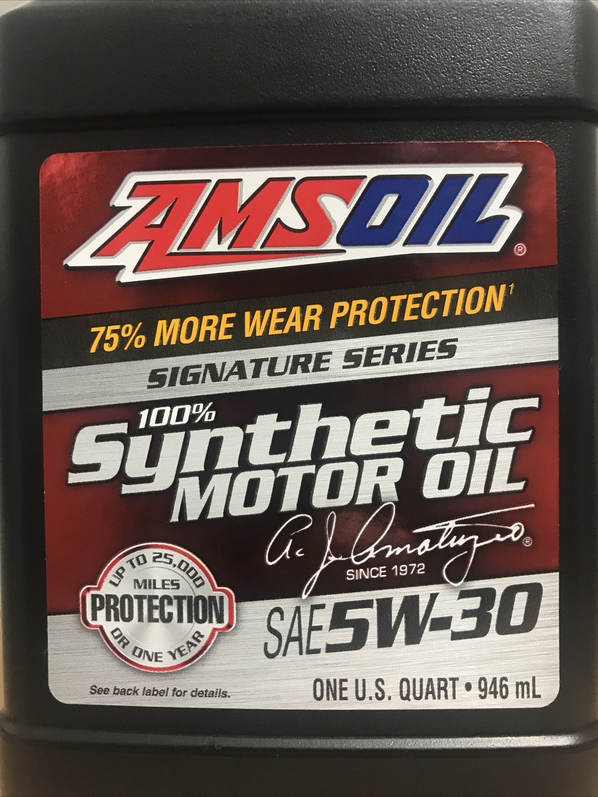 AMSOIL Signature Series 5W-30 Synthetic Motor Oil – 1 US Quart – 946 ml