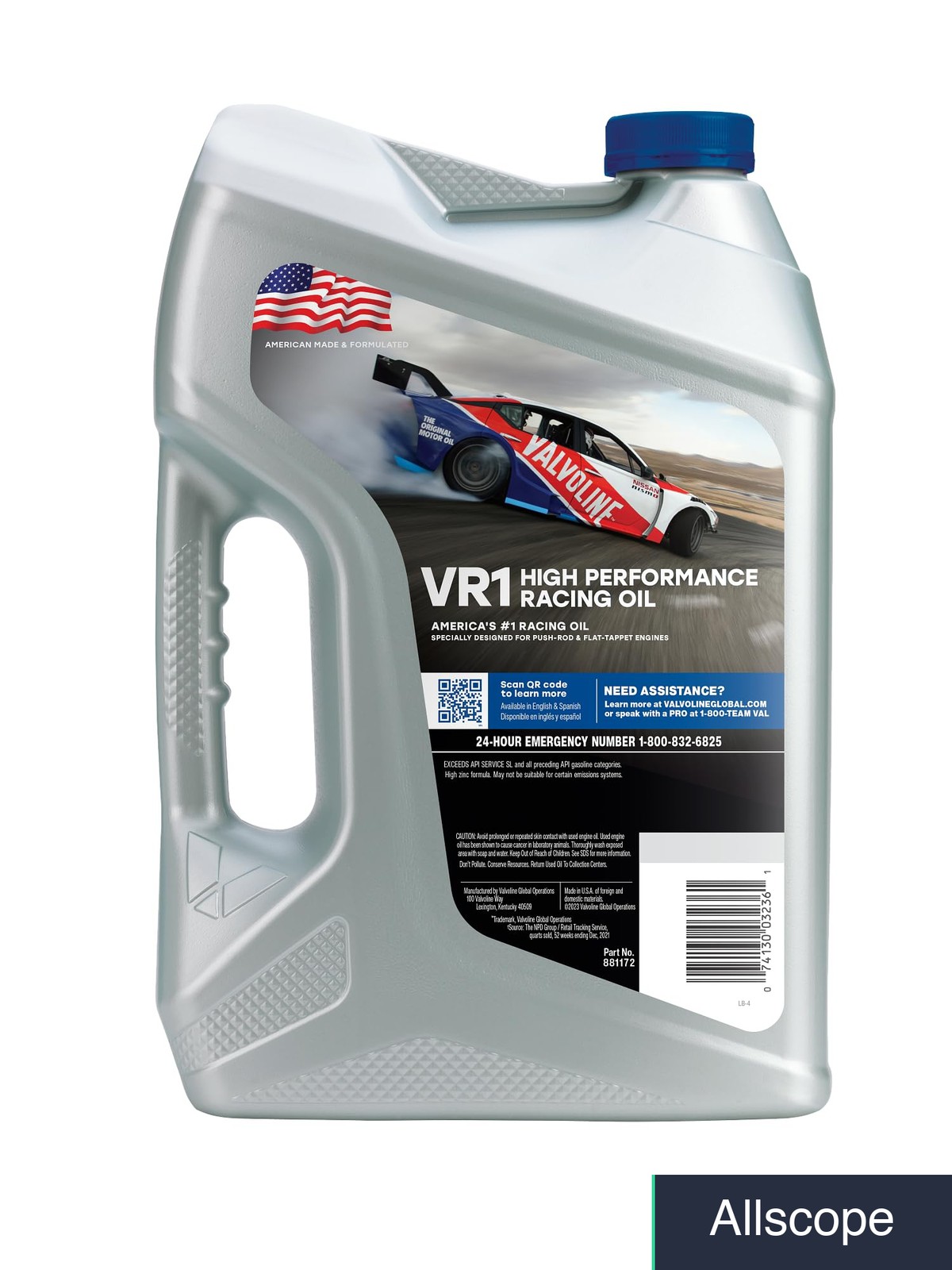 Valvoline VR1 Racing SAE 20W-50 Motor Oil 5 QT