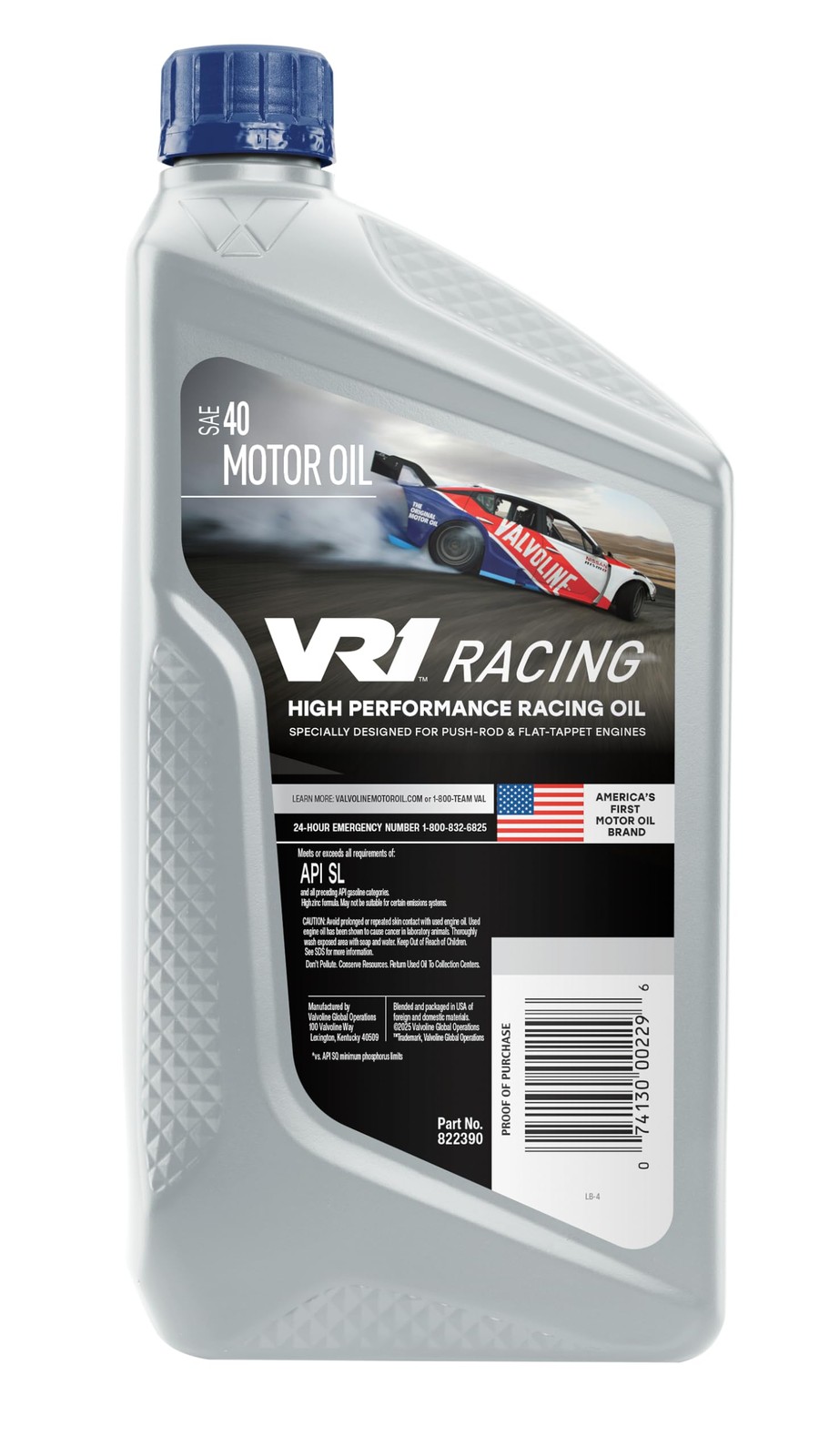 Valvoline VR1 Racing SAE 40 Motor Oil 1 QT, Case of 6