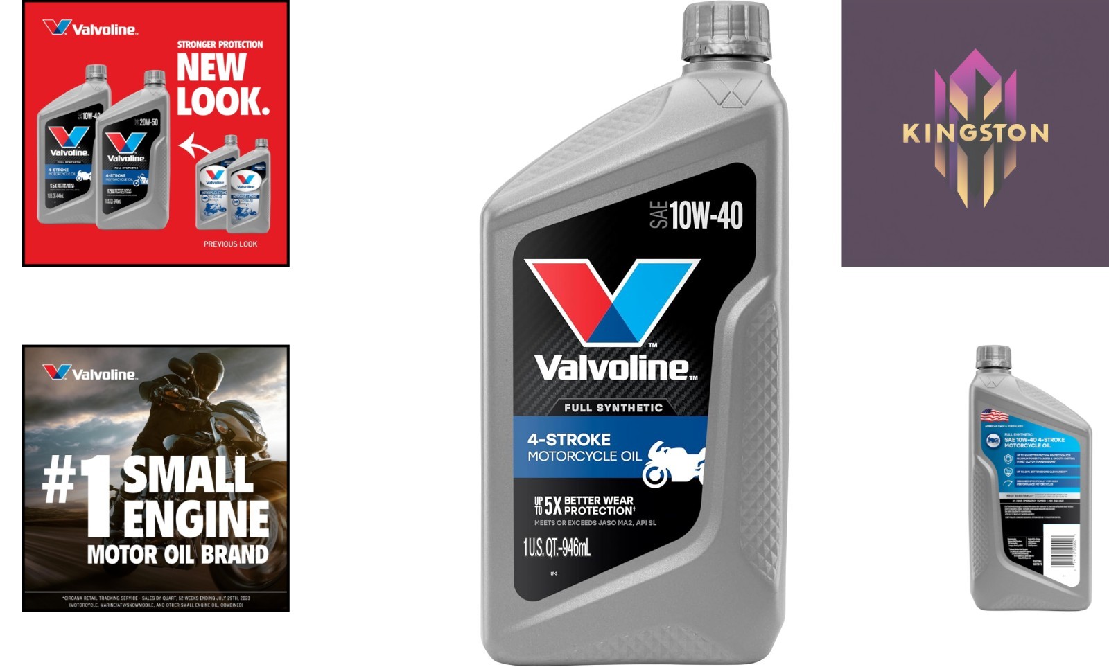 4-Stroke Full Synthetic Motorcycle Oil 10W-40 for Superior Engine Protection