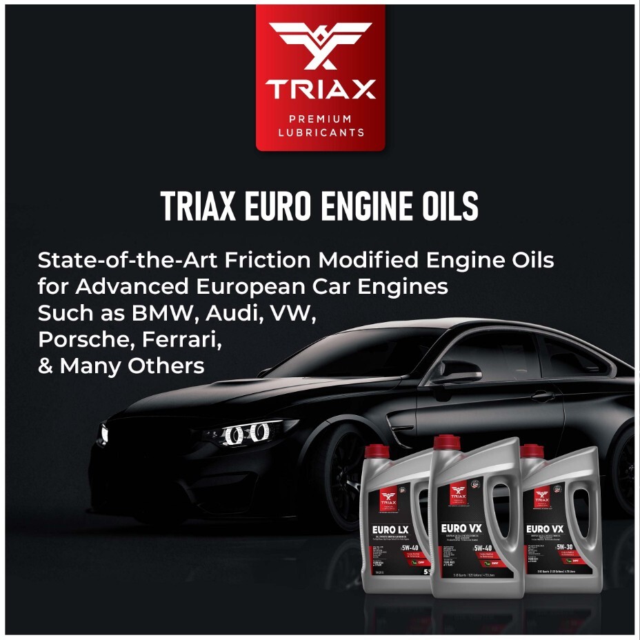 Triax Euro VX 5W-30 Full Synthetic Ester Engine Oil (5 Quart – 3 Pack)