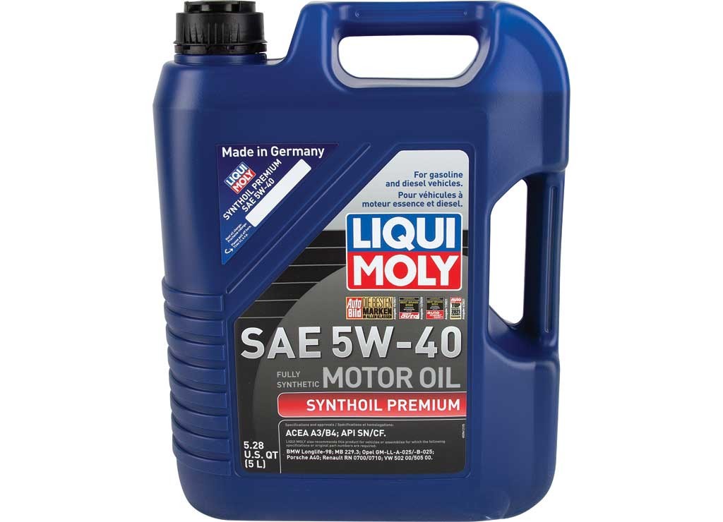 Liqui Moly 2041 Synthoil Premium SAE 5W-40 Motor Oil 5.2 Quart / 5 Liter