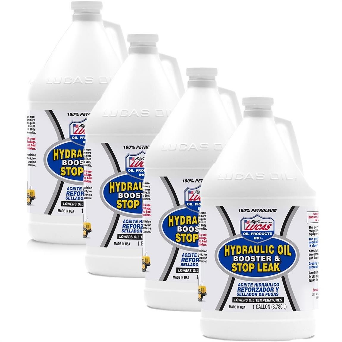 Lucas Oil 10018 Hydraulic Oil Booster/Stop Leak, 1 Gallon, Case/4