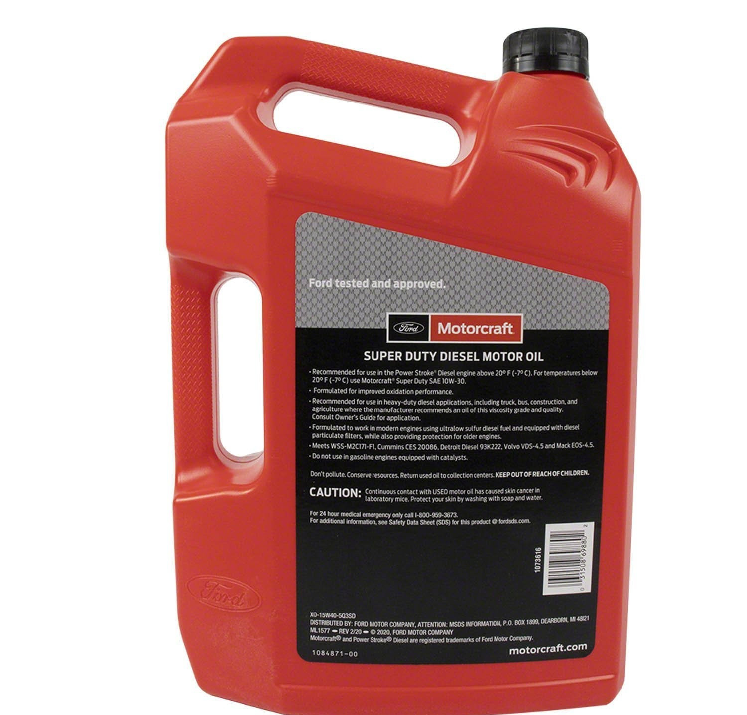 SALE- 3 PACK- MOTORCRAFT XO15W405Q3SD Super Duty Diesel; SAE 15W-40; 5 Quart
