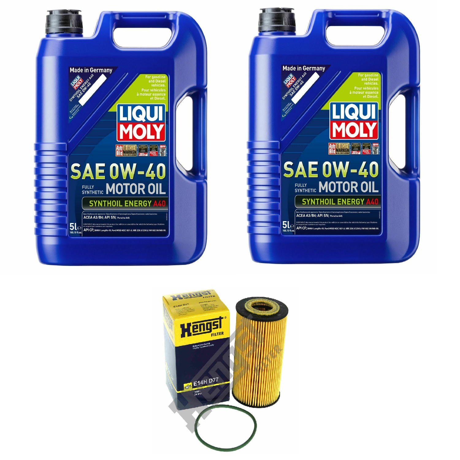 10 LiTr 0W40 SYNTHOIL ENERGY A40 Motor Oil+Filter Kit For 2004-2011 BASE Cayenne