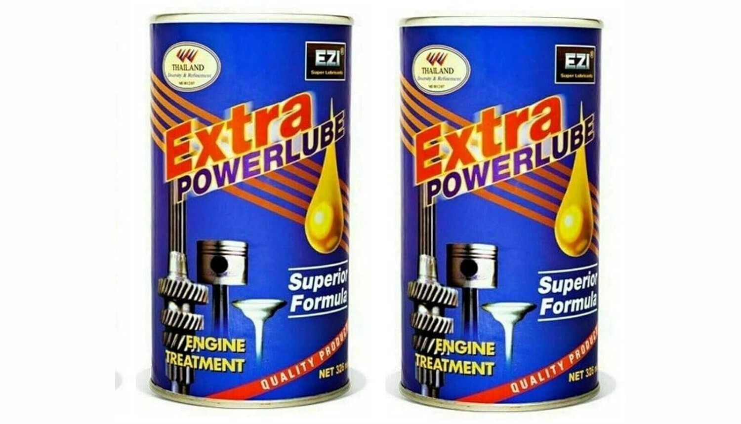 2 pcs EZI Extra Power lube Superior Formula Engine -more than 100,000 km)326 ml