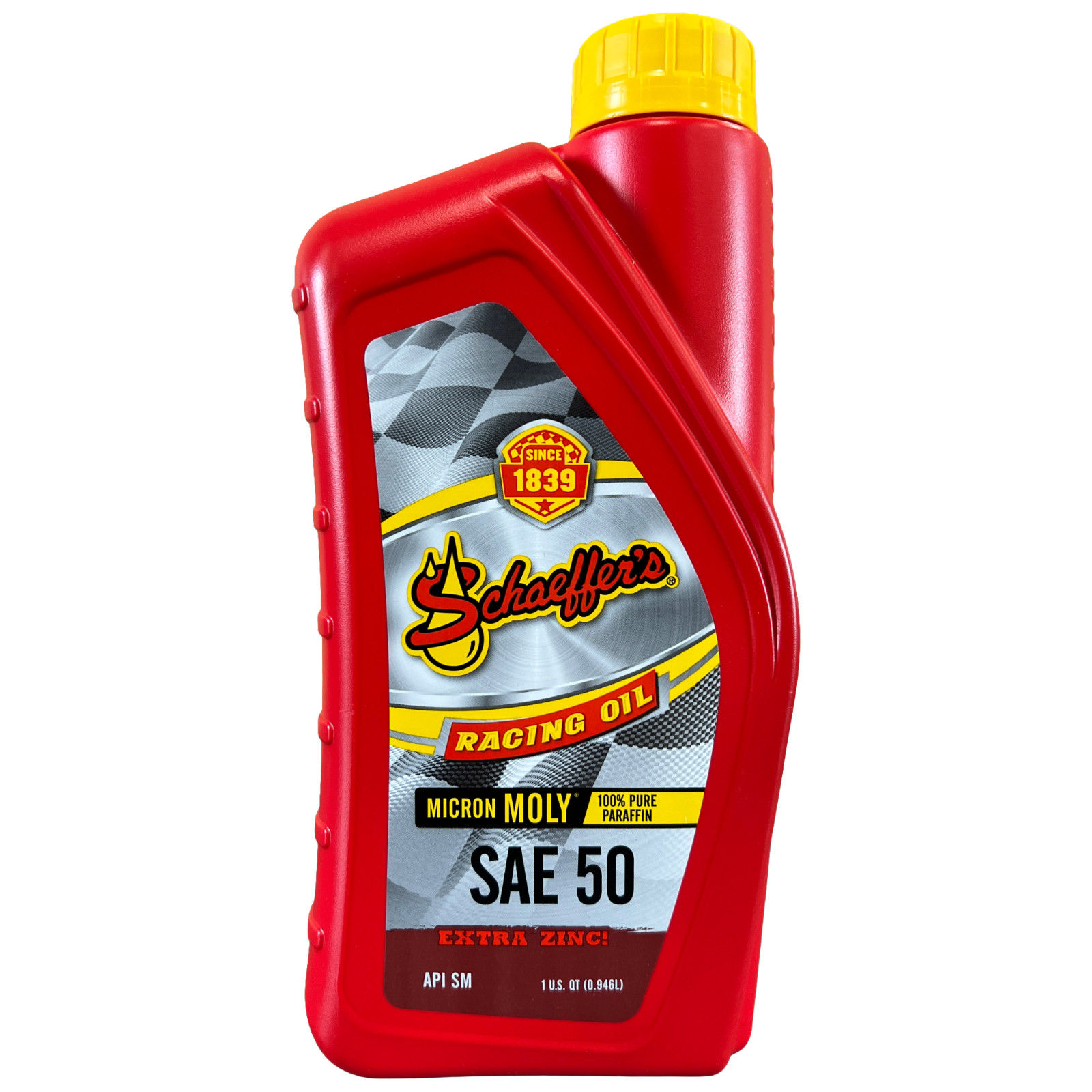 Schaeffer’s 011050-012 Micron Moly SAE 50 Racing Oil, 1 Quart (Case of 12)