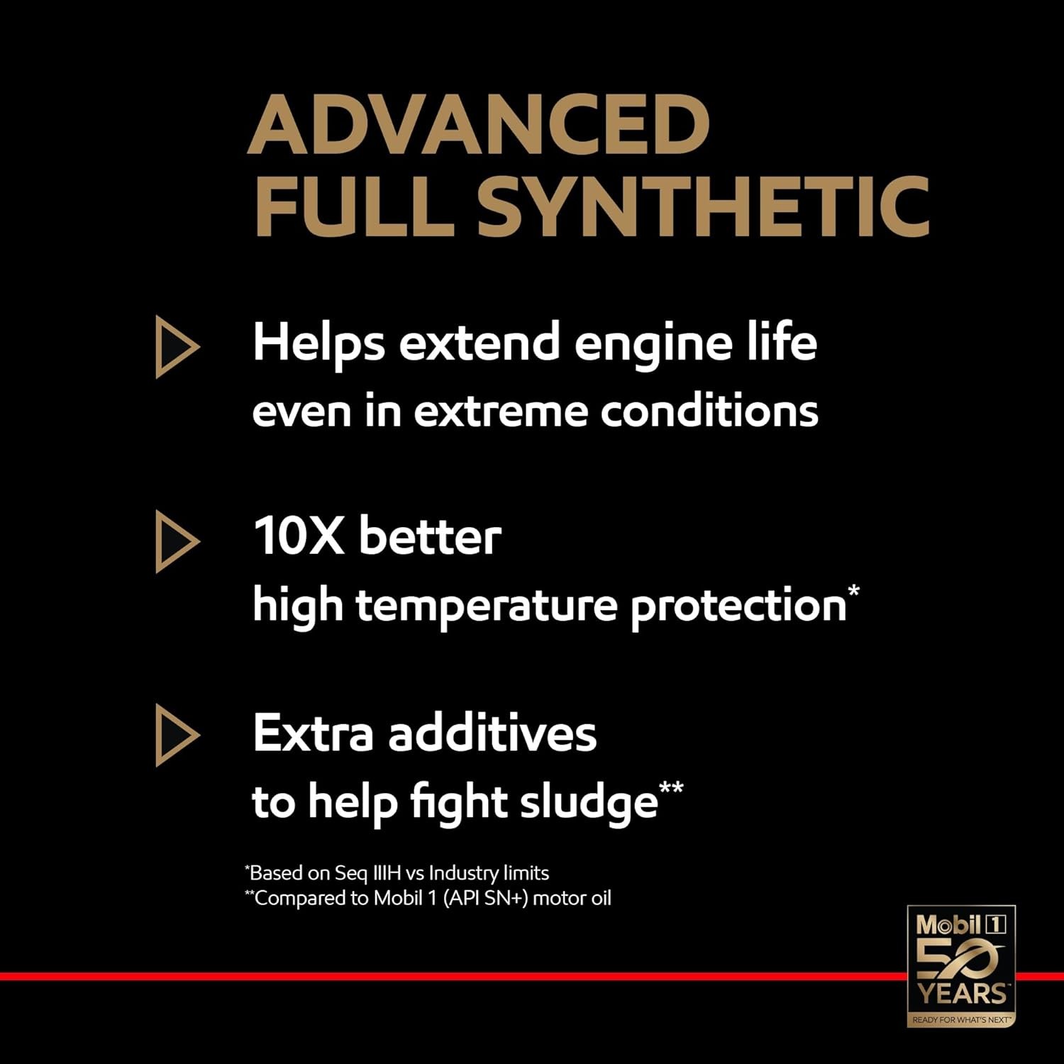 Mobil 1 Advanced Full Synthetic Motor Oil 15W-50, 5 Quart 5 Quart, Gray