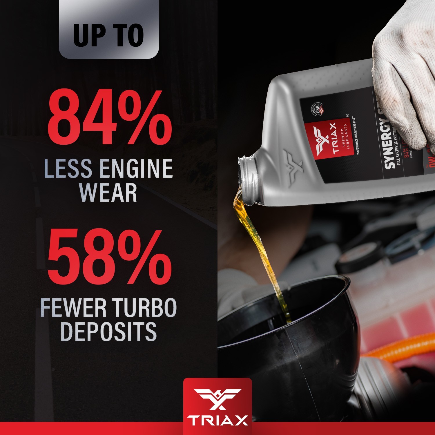 TRIAX Synergy SRT 0W-30 Full Synthetic PAO and Ester Engine Oil (5 Quart Jug)