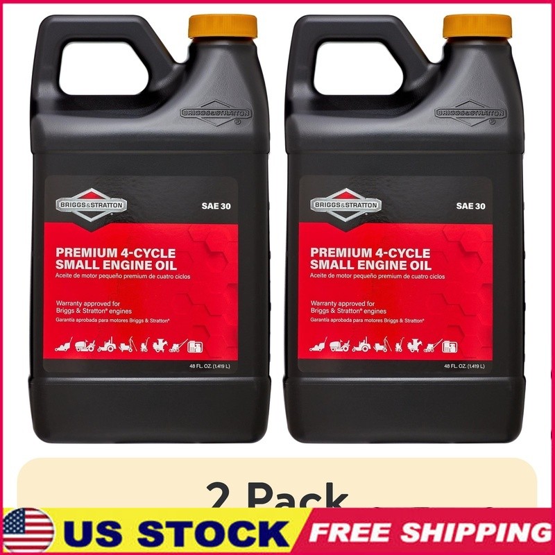 4 Cycle Engine Oil Lawn Mowers Tractors Generators 48 oz SAE 30W High Temp New