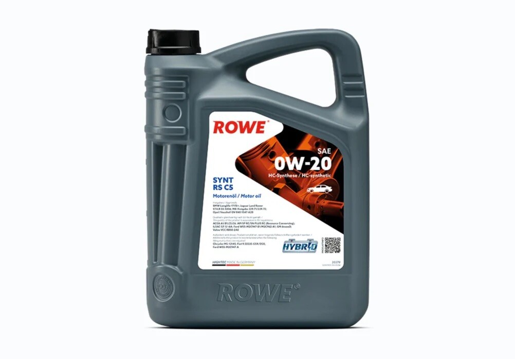 0W-20 Motoröl 5L für BMW Mercedes Jaguar Opel Ford ROWE HIGHTEC SYNT RS C5