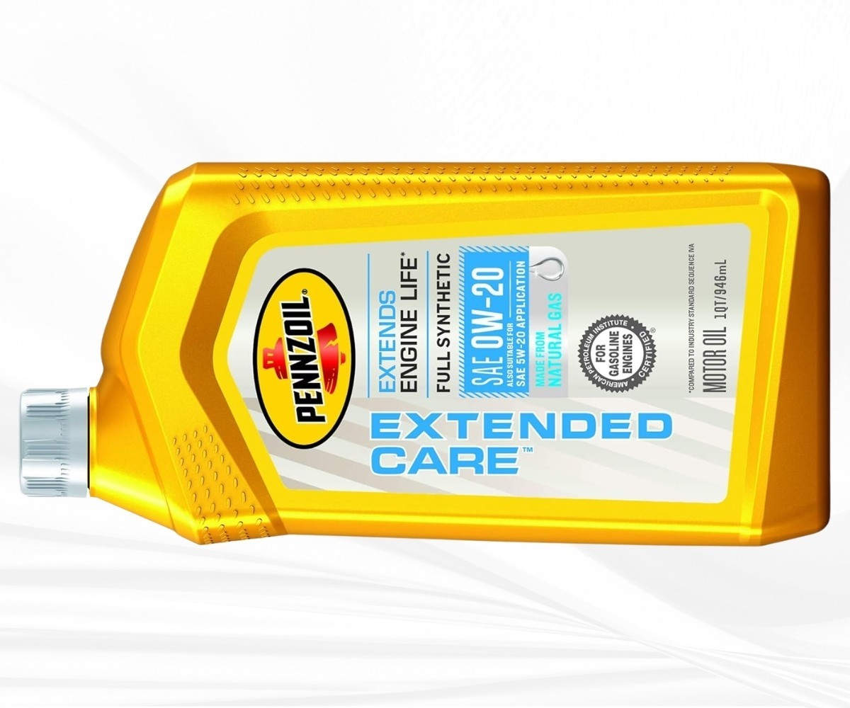 Pack of 6 Pennzoil Extended Care 0W-20 Motor Oil Full Synthetic 6 Quart