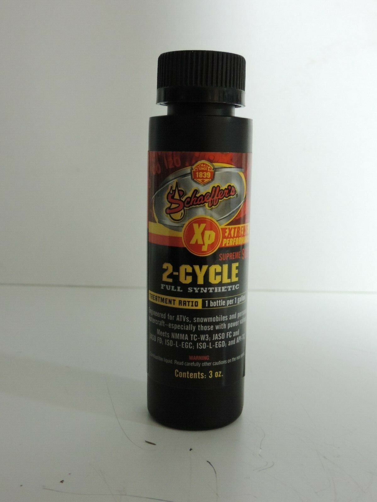 Schaeffer’s Oil Supreme 9000™ Full Synthetic 2-Cycle Racing Oil (3 oz) #9006