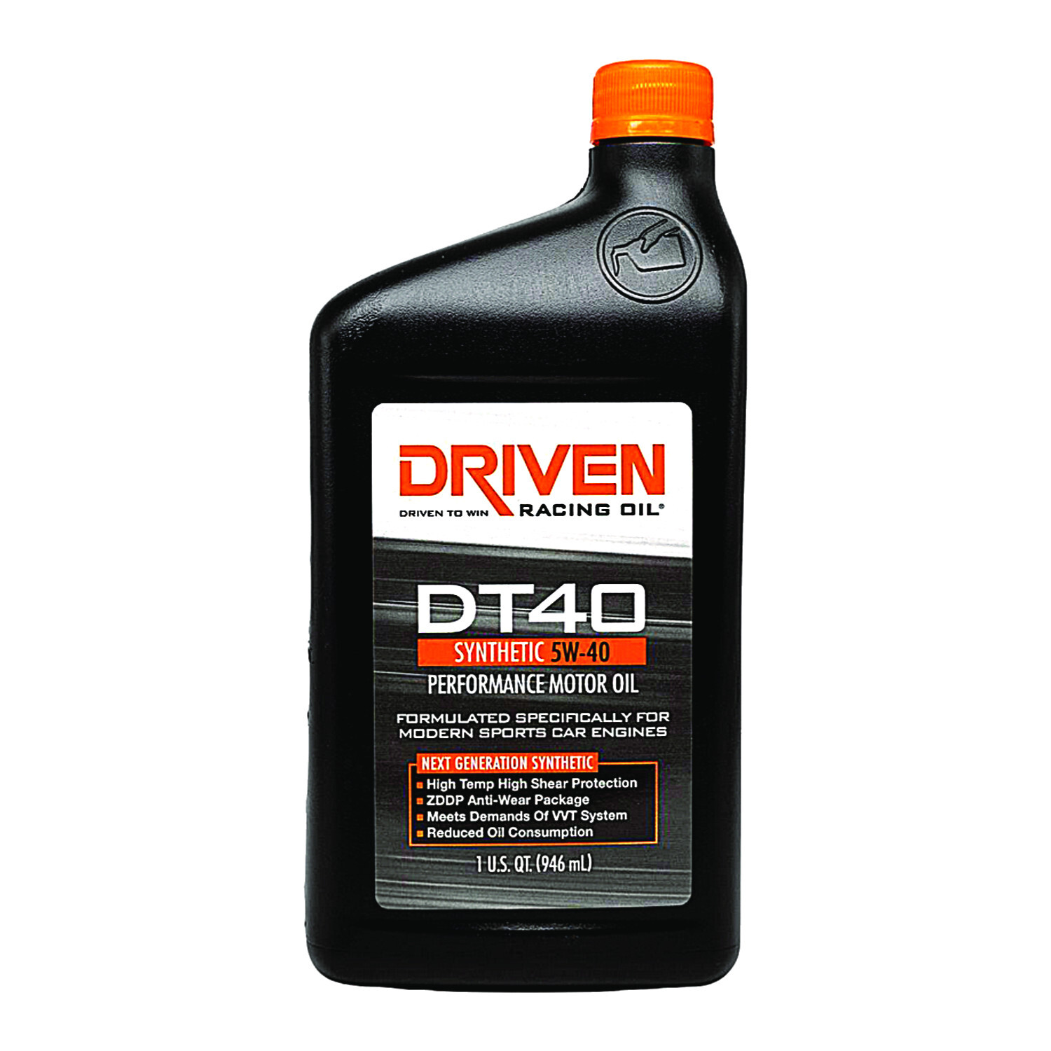 Driven Motor Oil – DT40 Racing Oil – High Zinc – 5W40 – Synthetic 12 qt – 02406