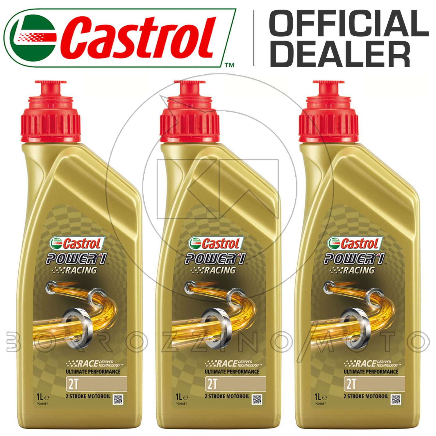 3 LT OLIO MISCELA MOTORE MOTO 2 TEMPI CASTROL POWER 1 RACING 2T 100% SINTETICO