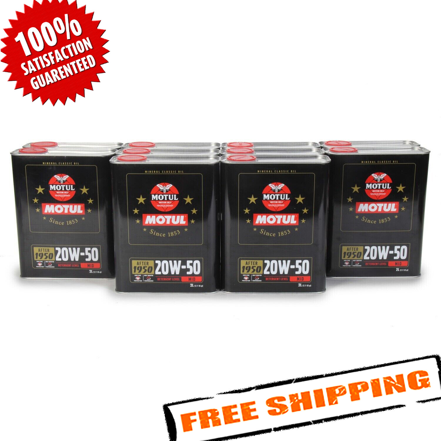 Motul 110621 Classic Motor Oil 2L – Set of 10