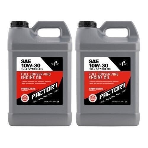 Factory Racing Oil SAE 10W-30 Full Synthetic Auto Eng Oil API SP GF-6A 5 Gallon