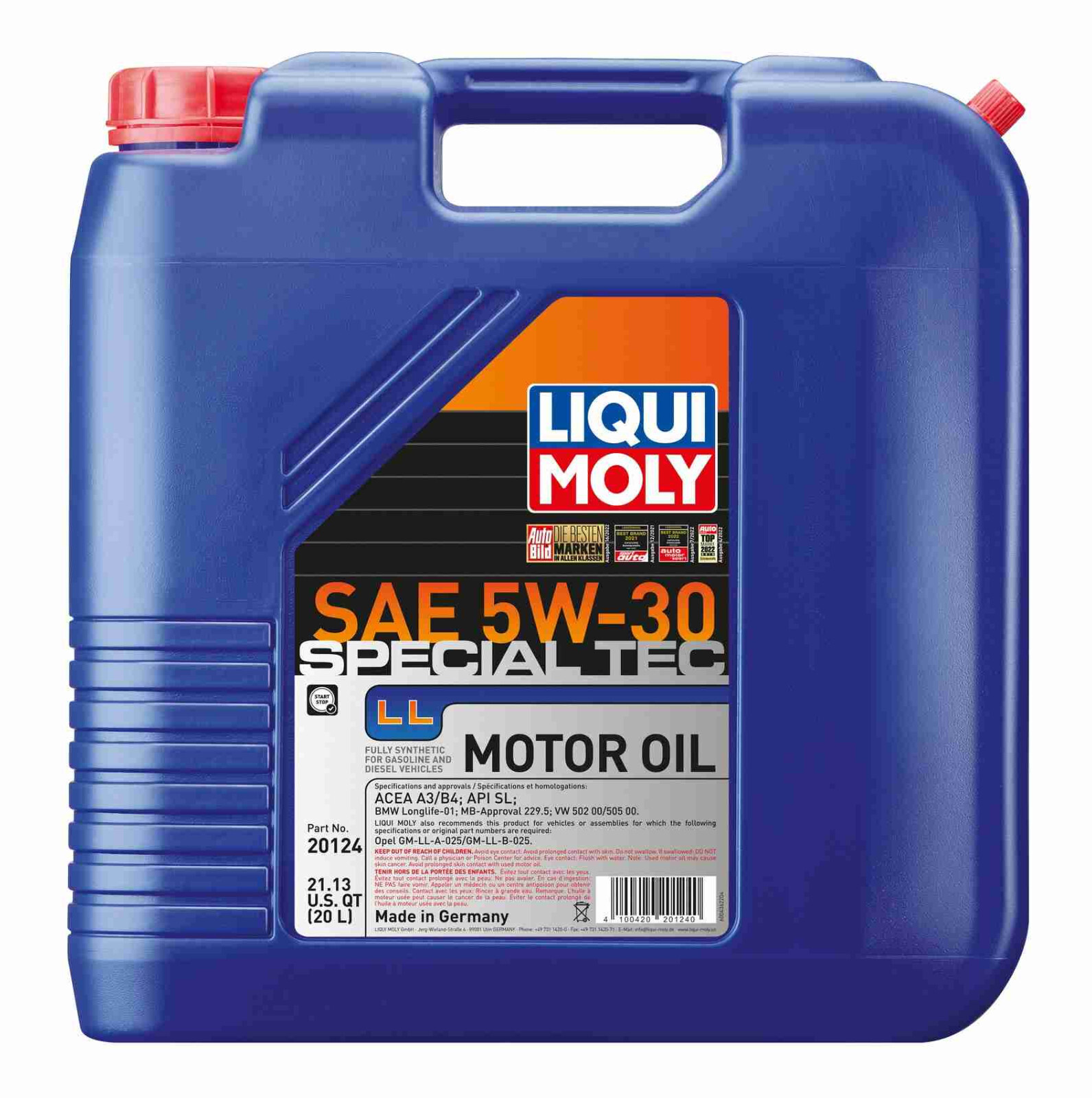 Liqui Moly Special Tec LL SAE 5W-30 20124 502.00 505.00