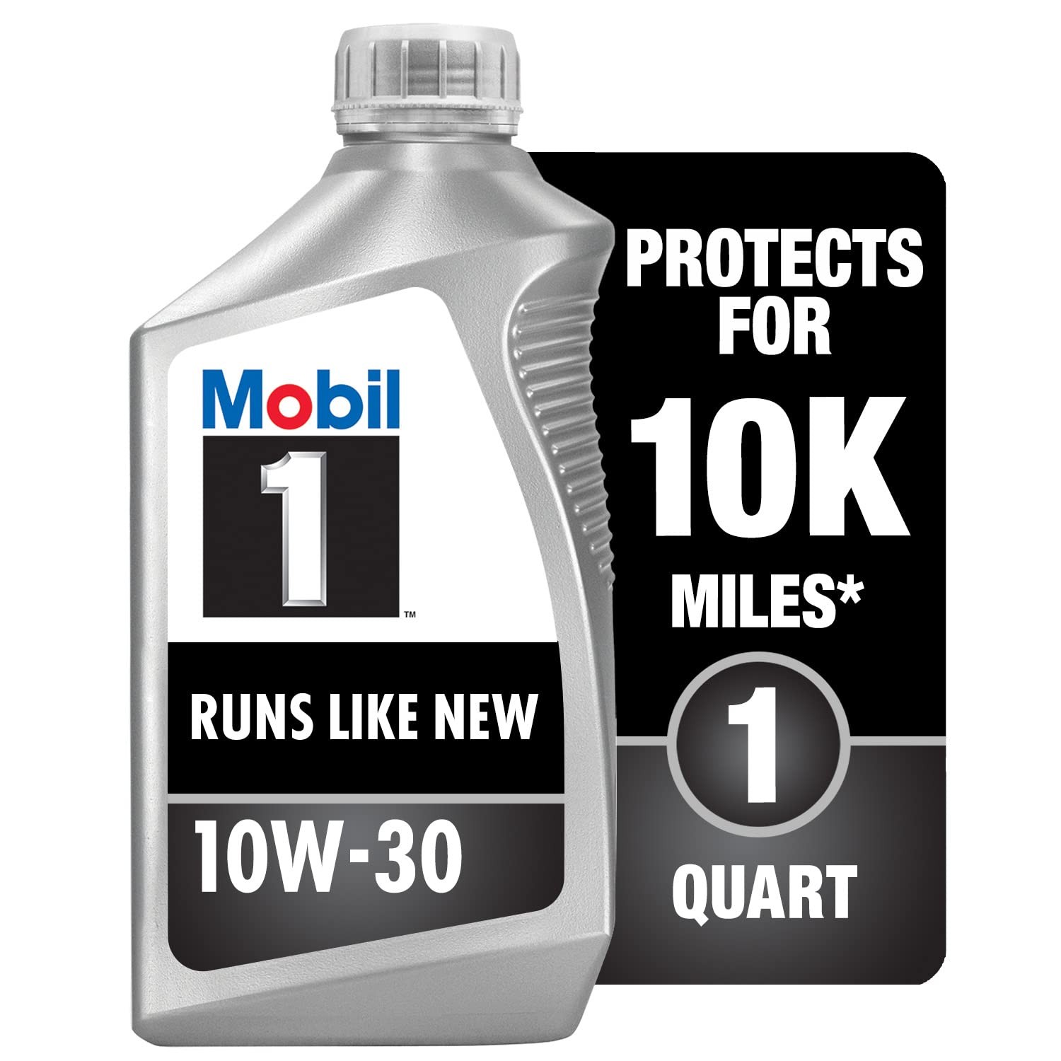 Mobil 1 Advanced Full Synthetic Motor Oil 10W-30, 1 Quart 6-pack of 1 quarts