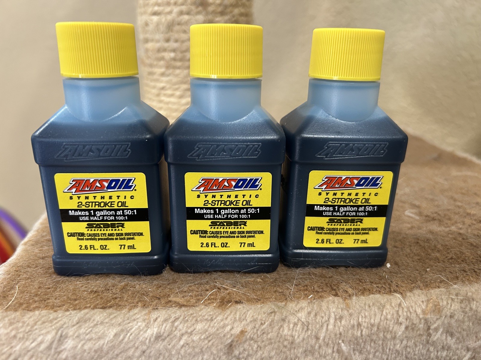 AMSOIL SABER Professional Synthetic 2-Stroke Oil 12 Pack 1 Gallon 2 Cycle Mix
