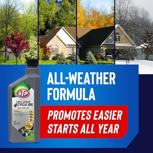Premium Small Engine Oil 10W-30 – 32 Oz, Reduces Wear for Lawnmowers & Tractors