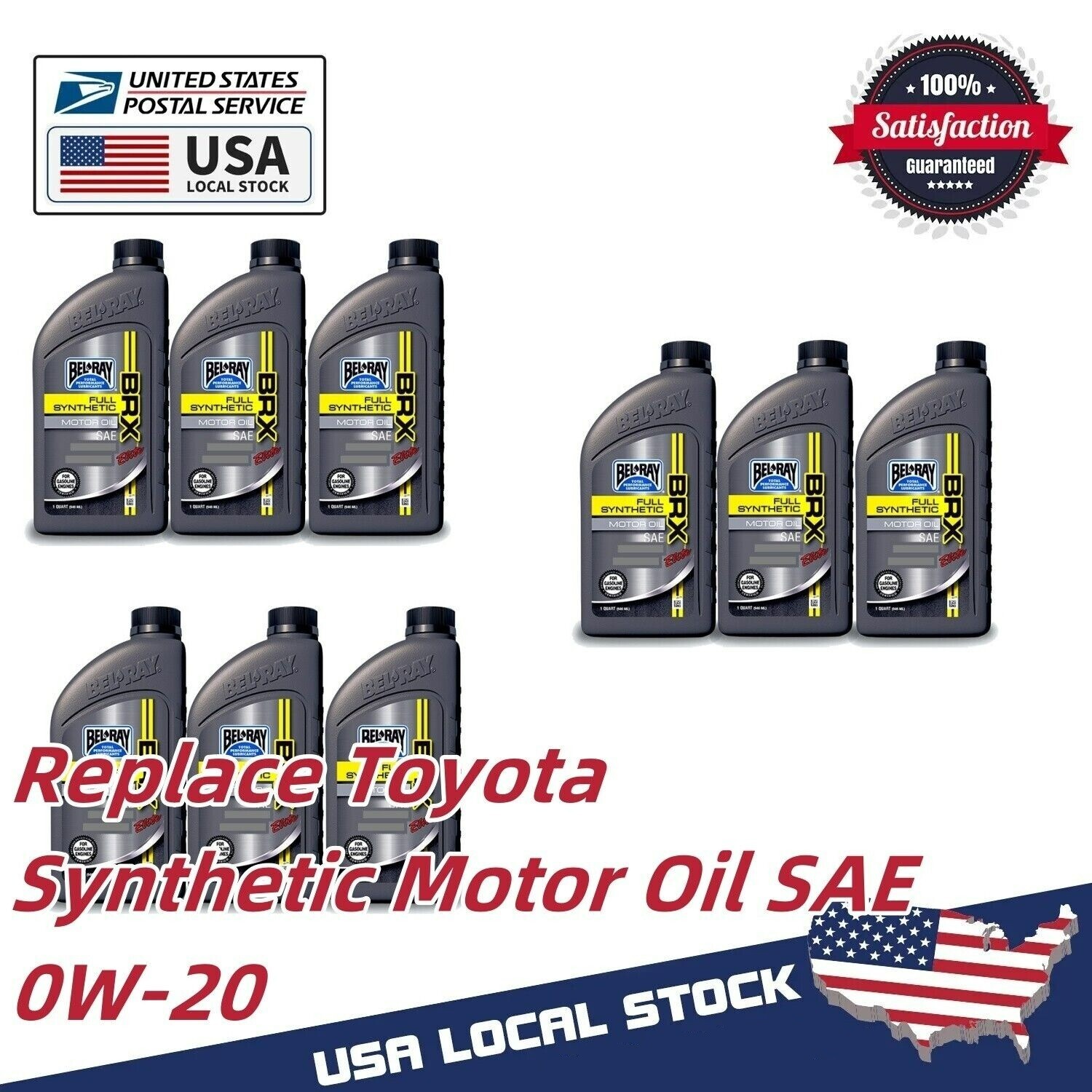 9 Quarts Replace Toyota Synthetic Motor Oil SAE 0W-20 00279-0WQTE-01
