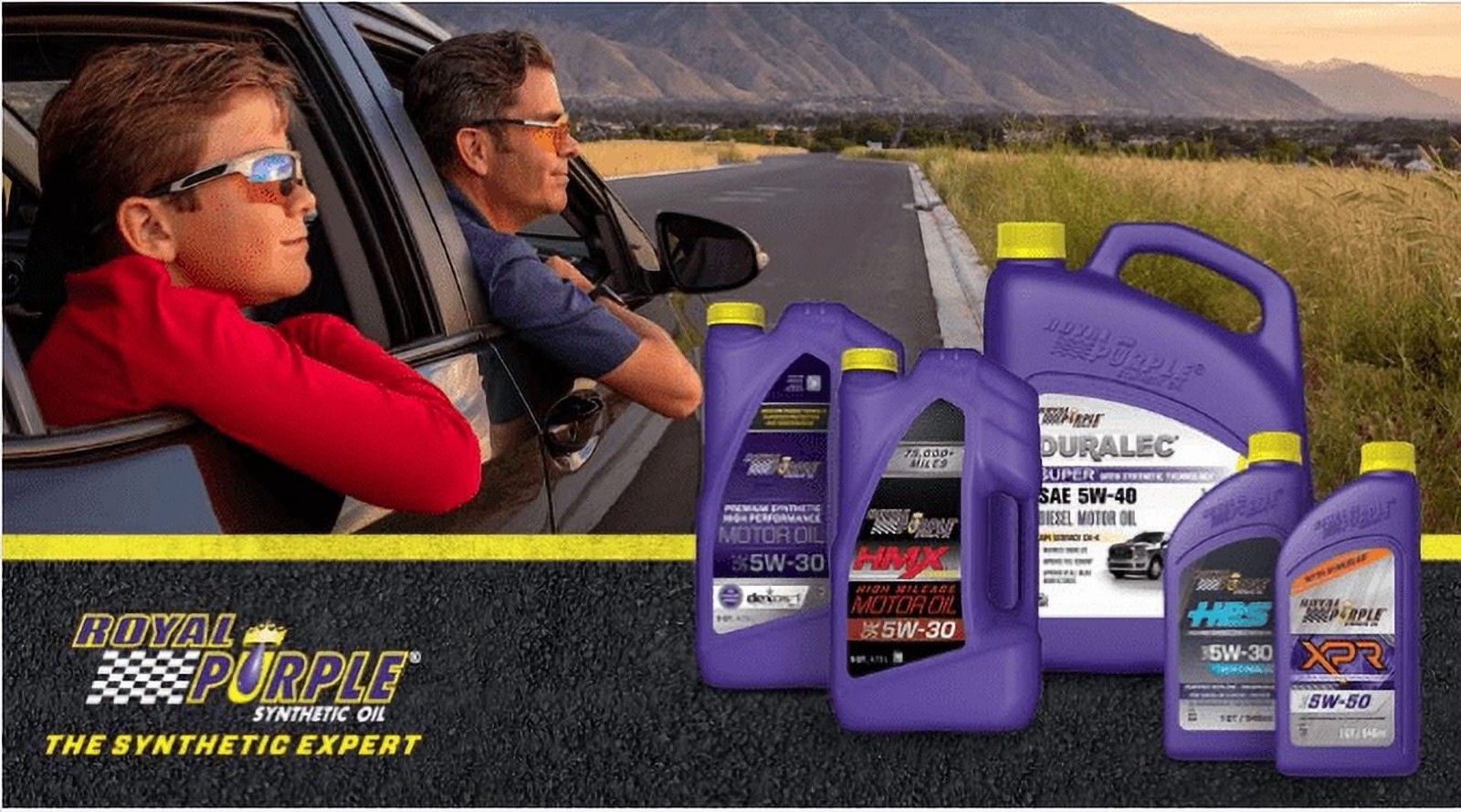Royal Purple High Performance Motor Oil 5W-30 Premium Synthetic Motor Oil, 2.25