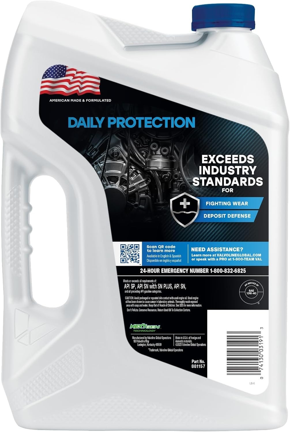 10W-40 Synthetic Blend Motor Oil 5 Quart – Exceptional Engine Protection