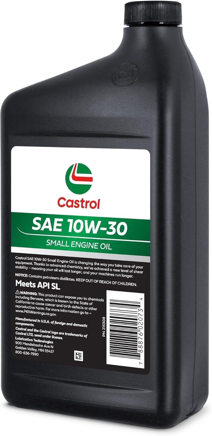 Castrol 215308 SAE 10W-30 Small Engine Oil For 4-Cycle Eng & Lawn Mowers – 32oz