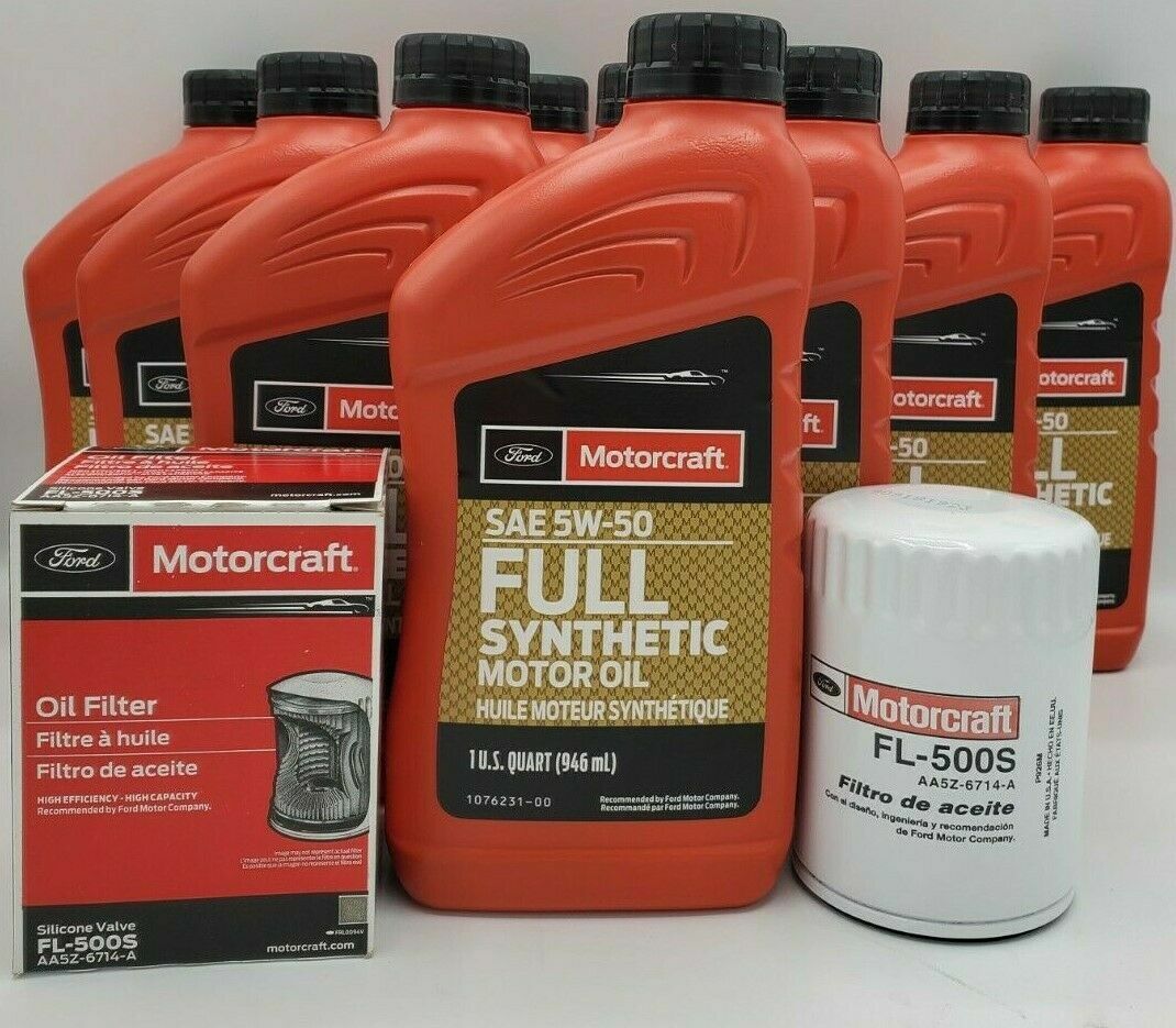 Motorcraft 10qt 5W-50 Full Synthetic Oil Change Kit FL-500S
