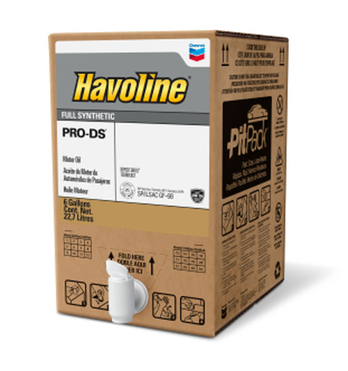 Chevron Havoline Pro DS 0W-40 Full Synthetic Motor Oil, 1 – 6 Gallon PitPack