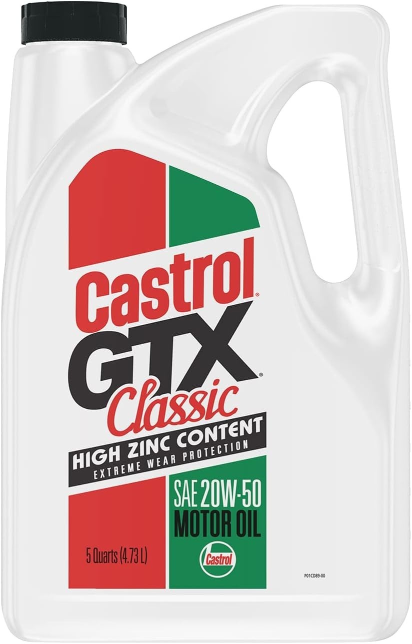 GTX Classic 20W-50 Conventional Motor Oil, 5 Quarts