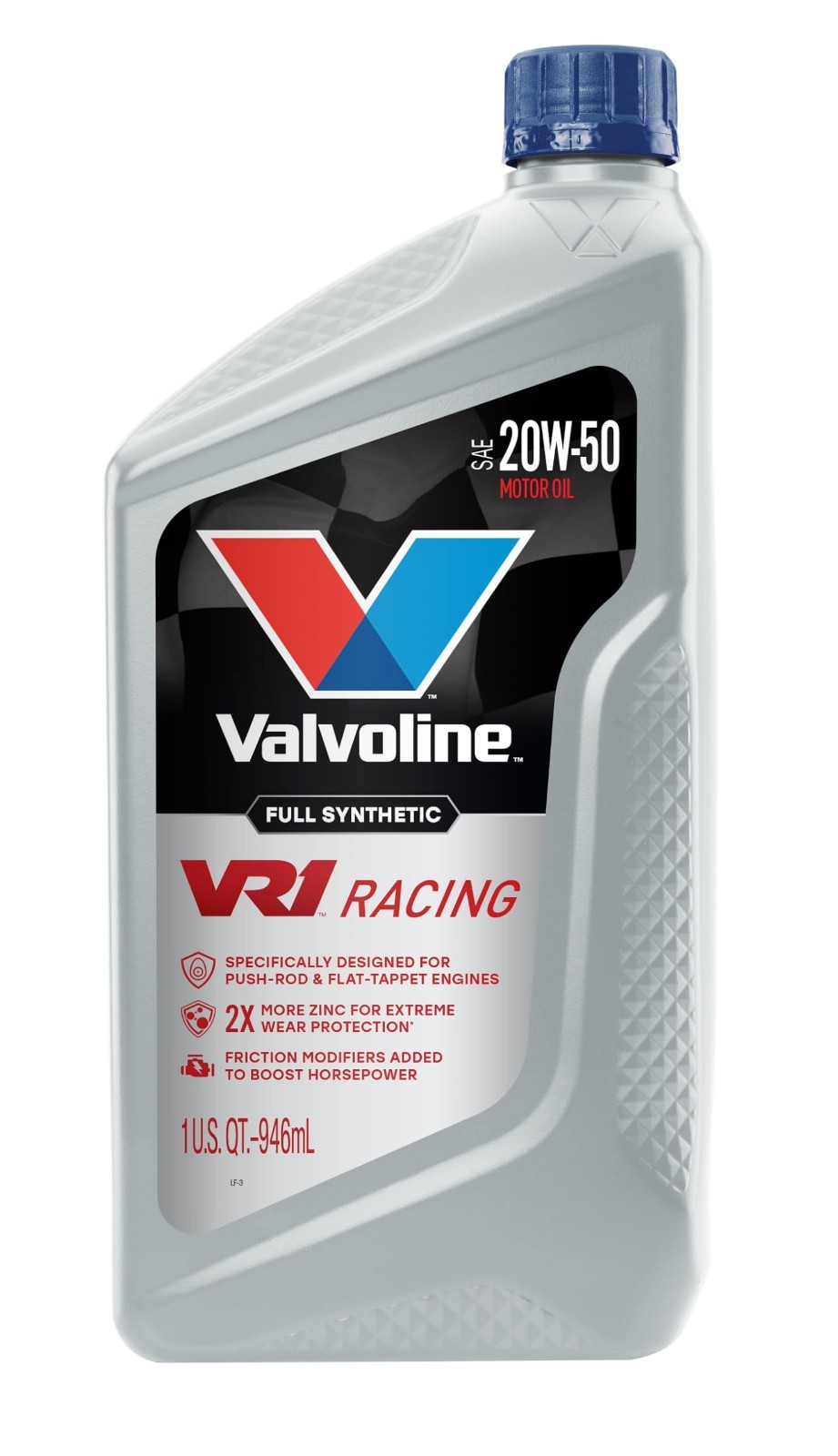 High-Performance Synthetic 20W-50 Motor Oil, 1 QT – Case of 6, Racing Formula