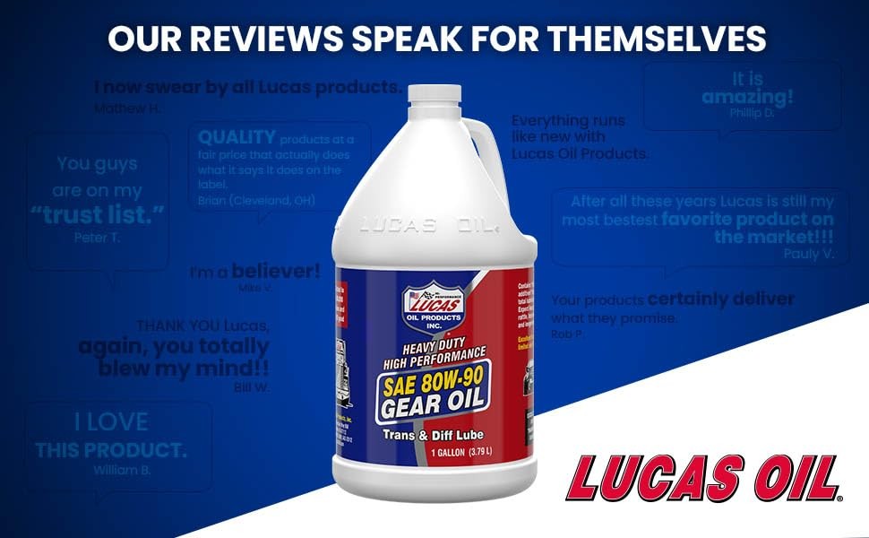 Lucas Oil 80W-90 Heavy Duty Gear Oil 1 Gallon