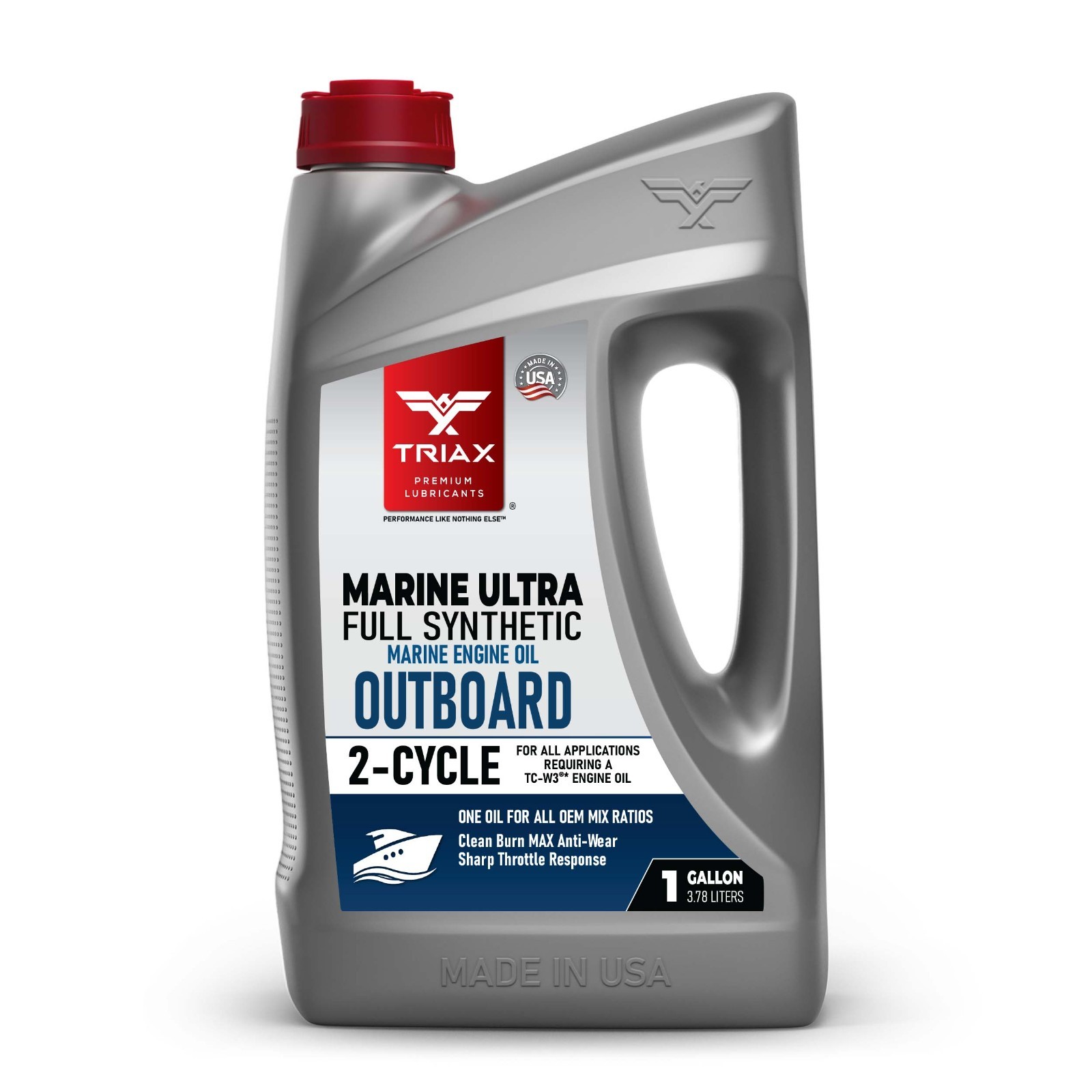TRIAX Marine Ultra Outboard 2-Cycle Full Synthetic Marine Oil (1 Gallon)