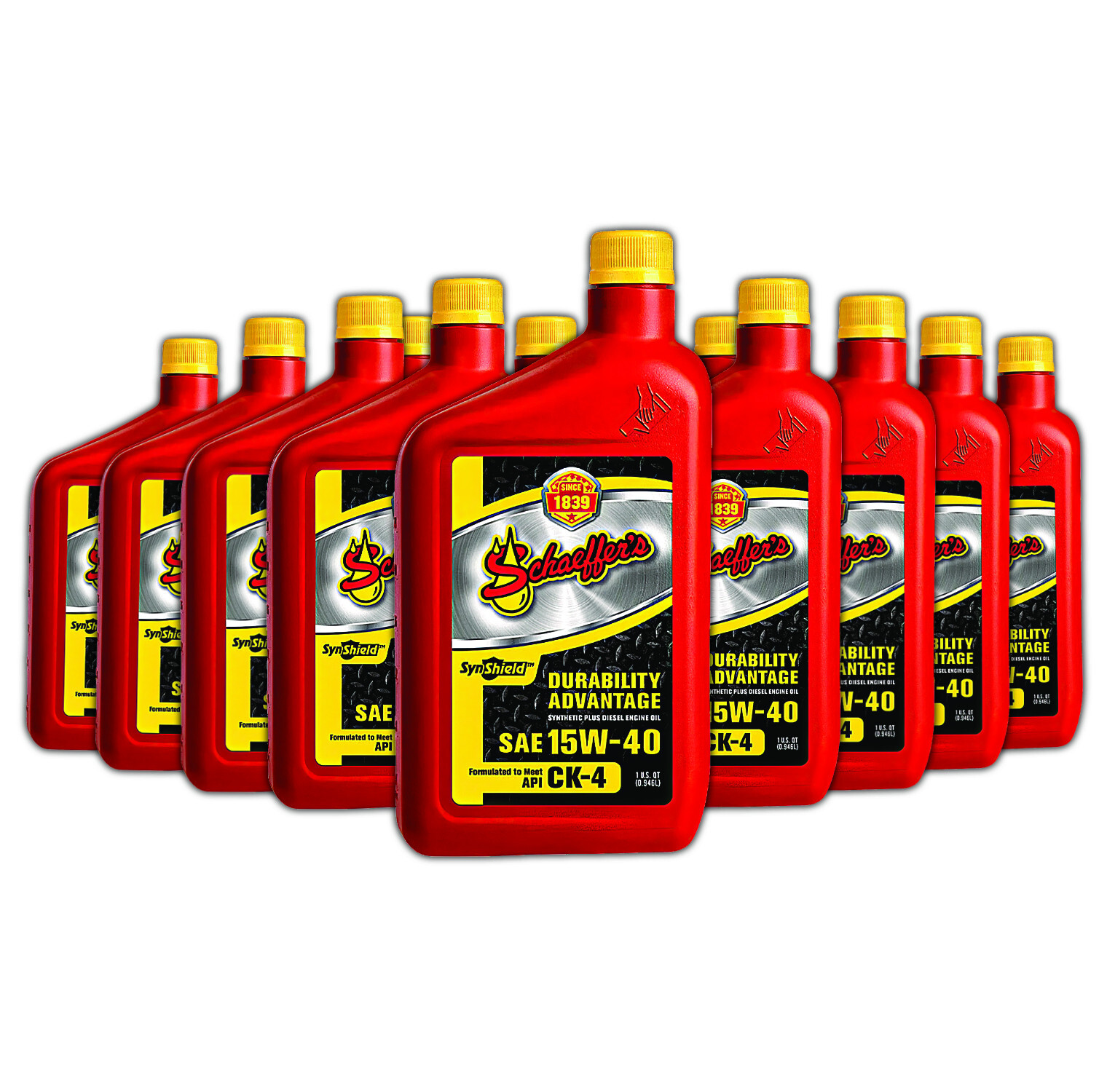 Schaeffer Motor Oil SynShield® Durability Advantage CK-4 15W-40 12Qt (0700-012)