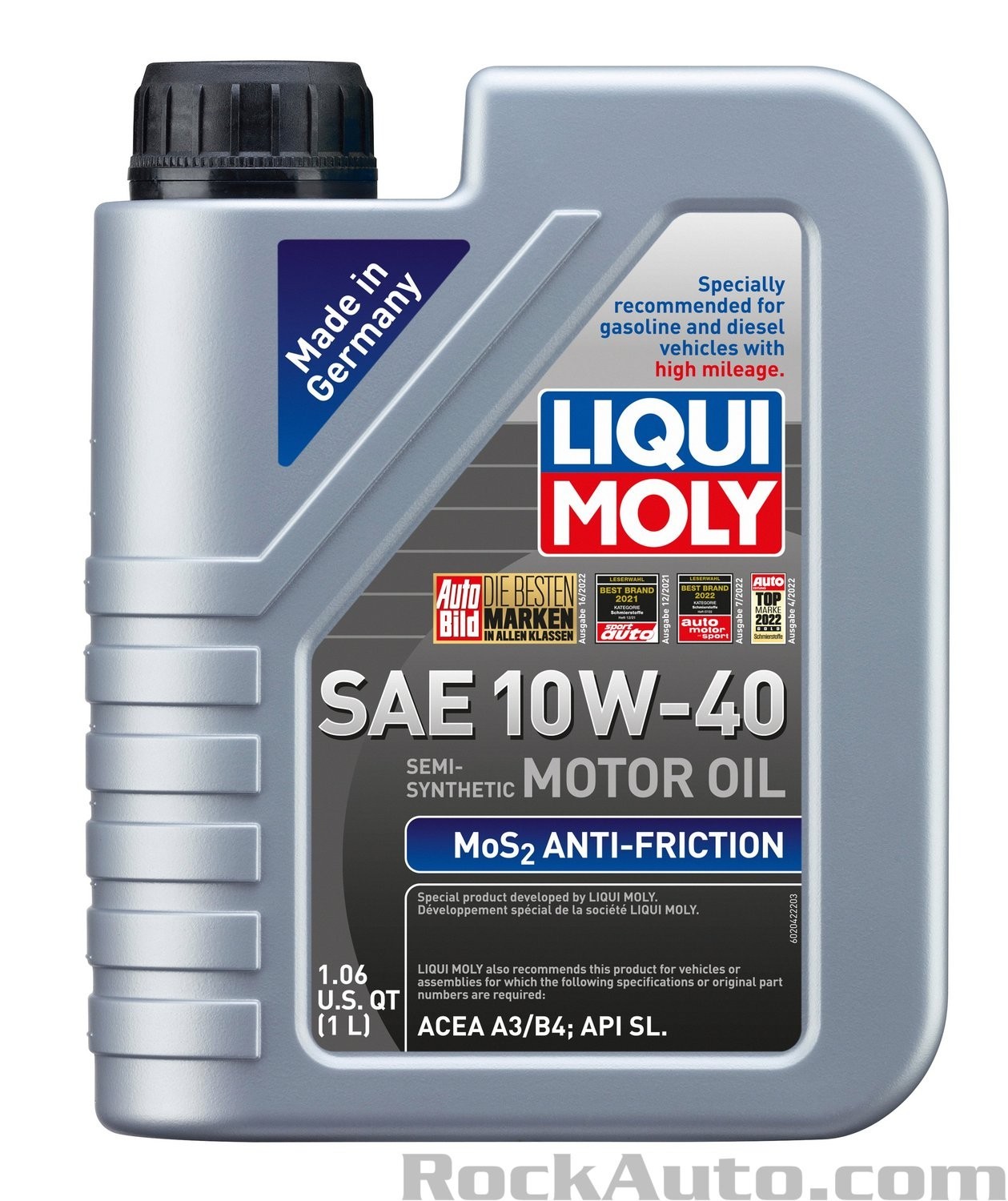 LIQUI MOLY 2042 MoS2 Antifriction Motoroil 10W-40; 1 Liter Info One of our most