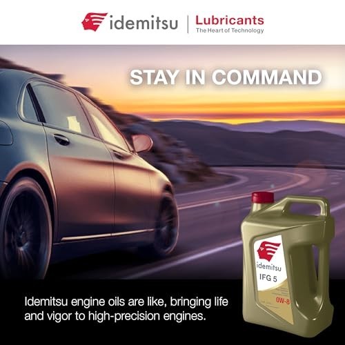Fully Synthetic Engine Oil 5 Quart 0W-8 Car Truck Universal Fit Bottle