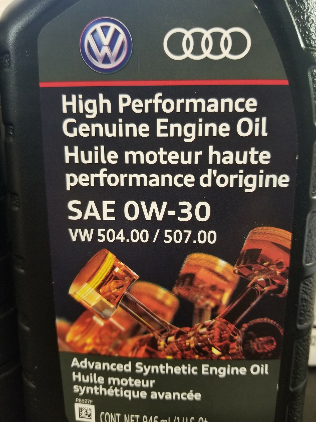 High Performance Genuine Engine Oil SAE 0W-30 VW 504.00 / 507.00