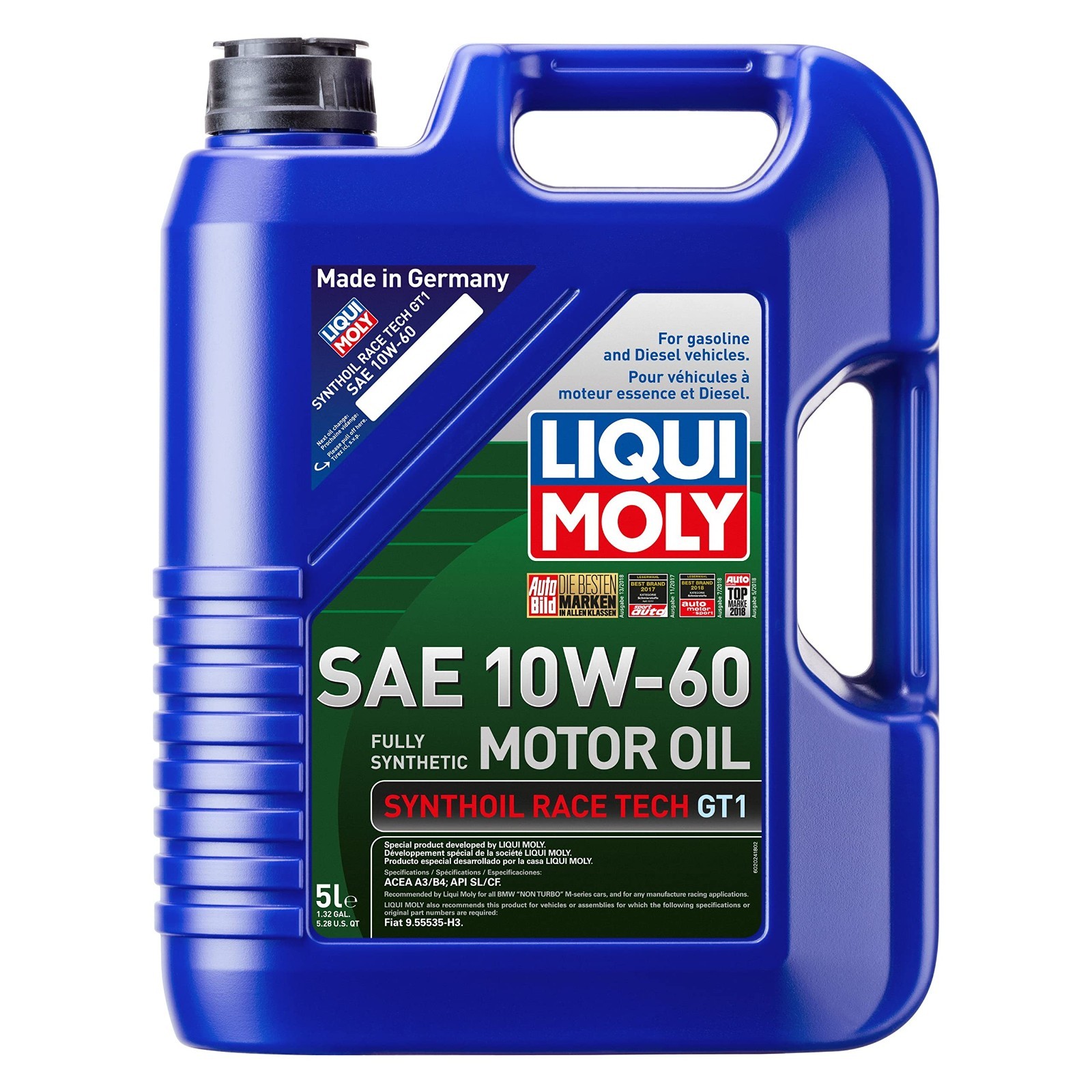LIQUI MOLY 2024 Synthoil Race Tech GT1 10W-60; 5 Liter