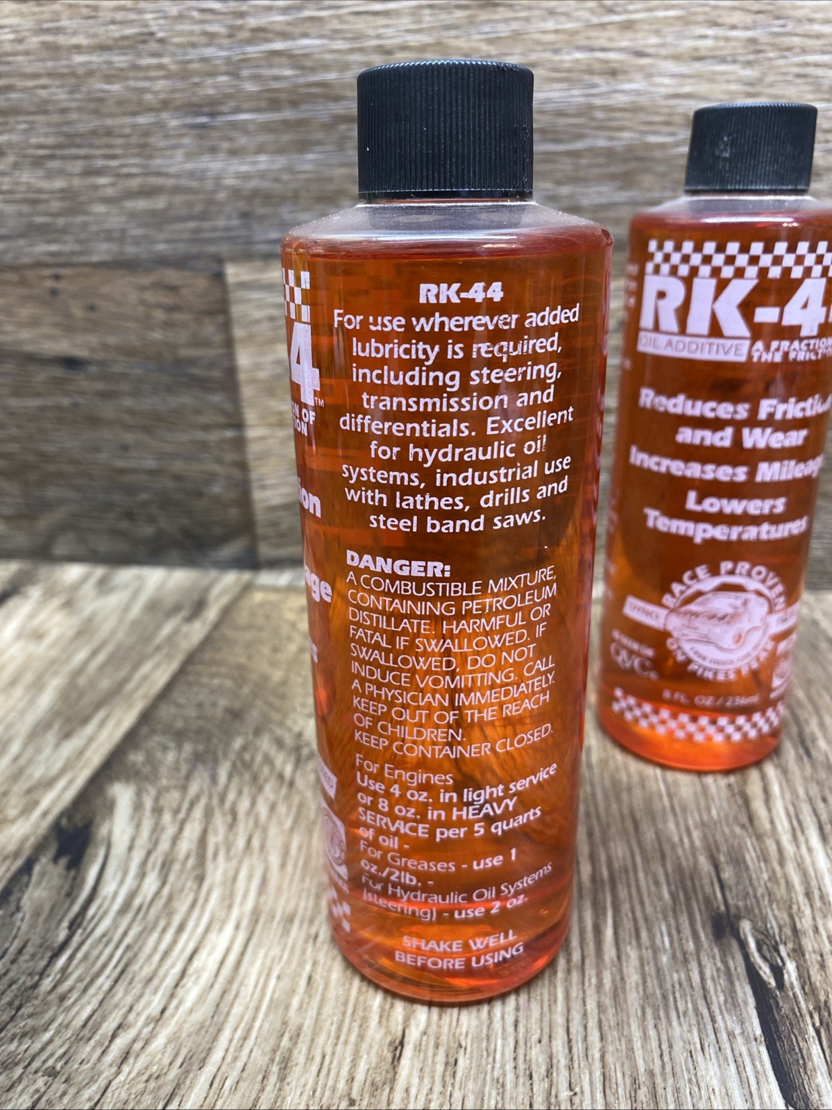 RK-44 Engine Oil Additive Includes 2 – 8oz Bottles New