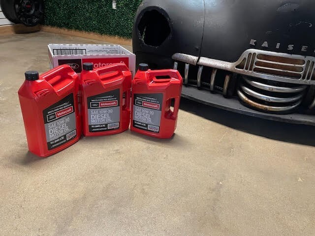 3 Pack Super Duty Diesel SAE 10W-30 Engine Motor Oil Motorcraft WSS-M2C171-F1
