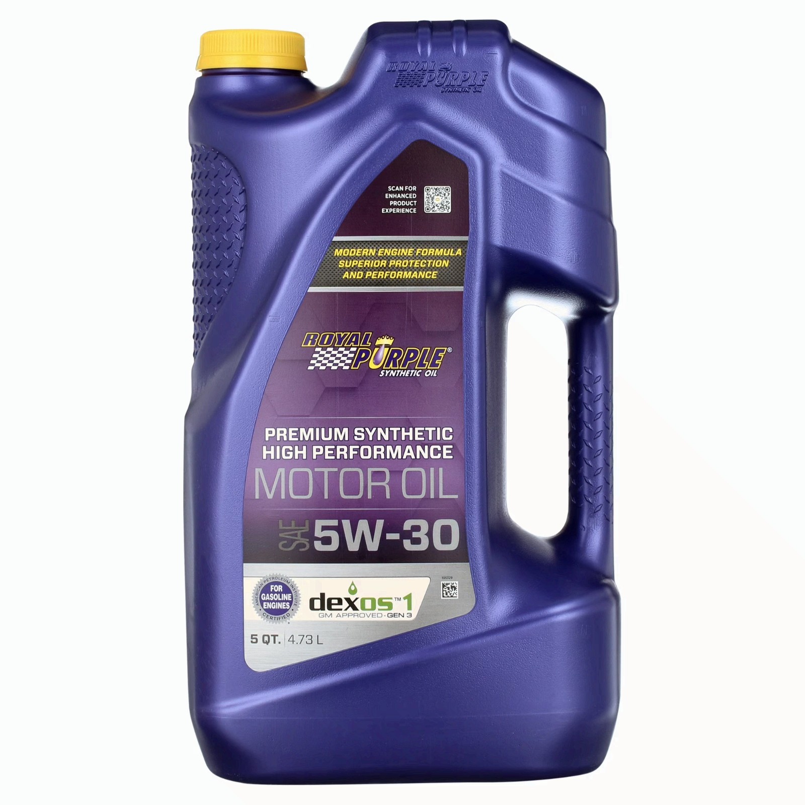 Royal Purple High Performance Motor Oil 5W-30, Premium Synthetic Motor Oil, 5 Qu