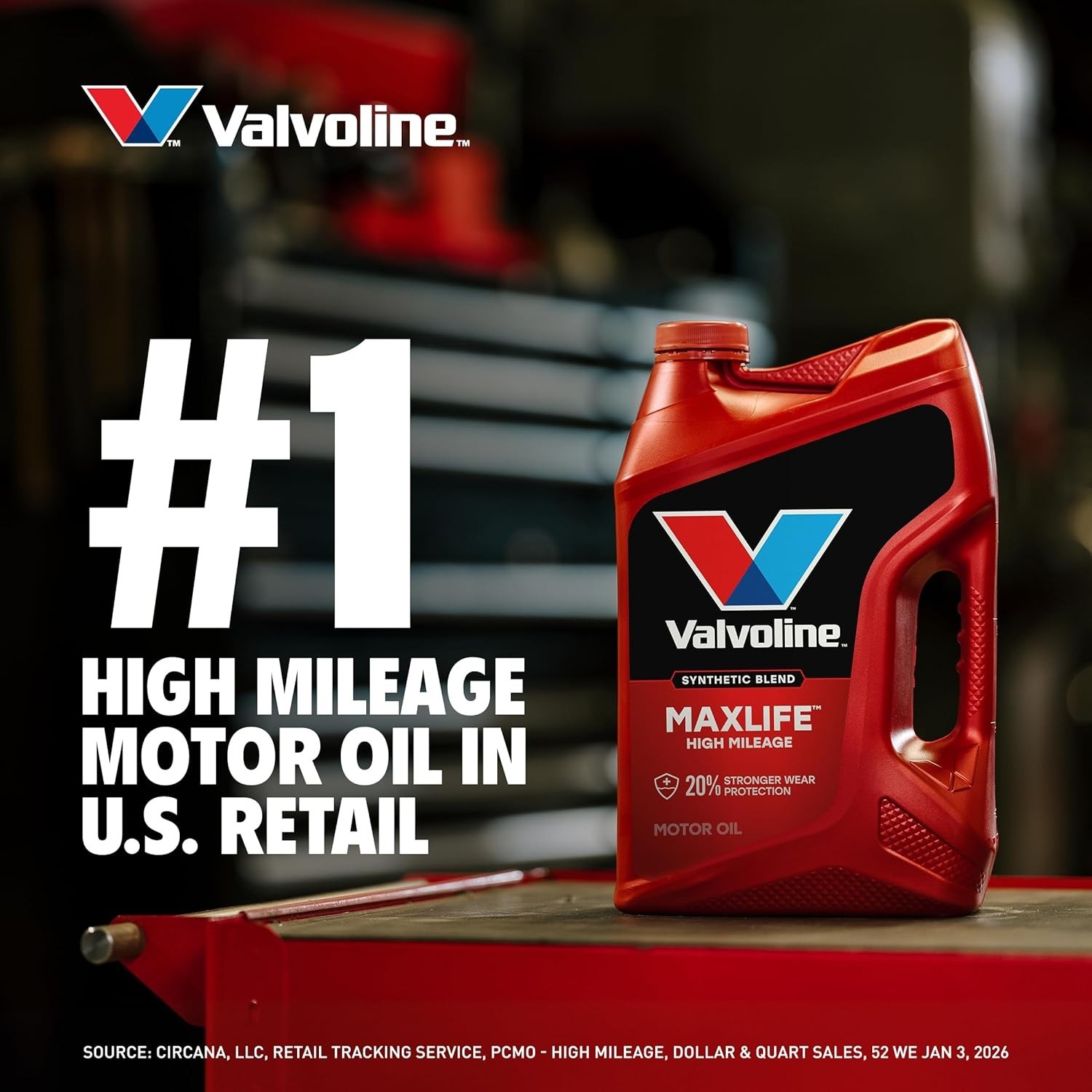 15 Quarts High Mileage Motor Oil with Added Detergents for Engine Cleanliness